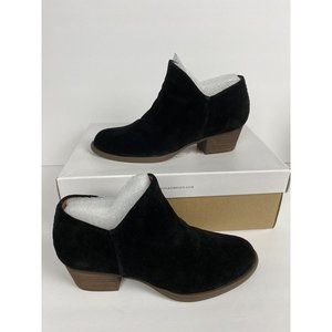 jessica simpson jp drette black cow split suede Sz 6.5M